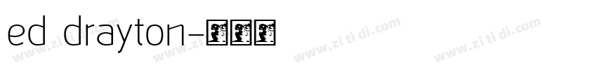 ed drayton字体转换